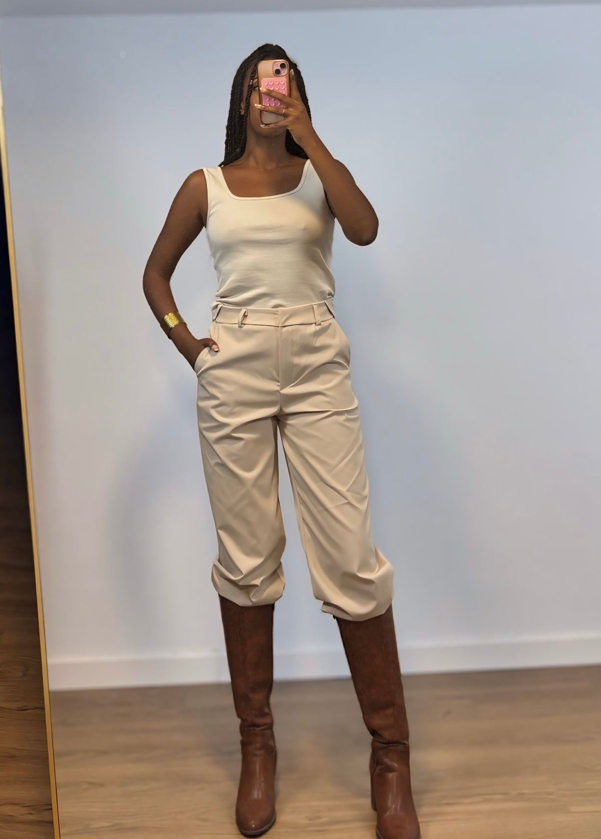 PANTALÓN BALLOON BEIGE