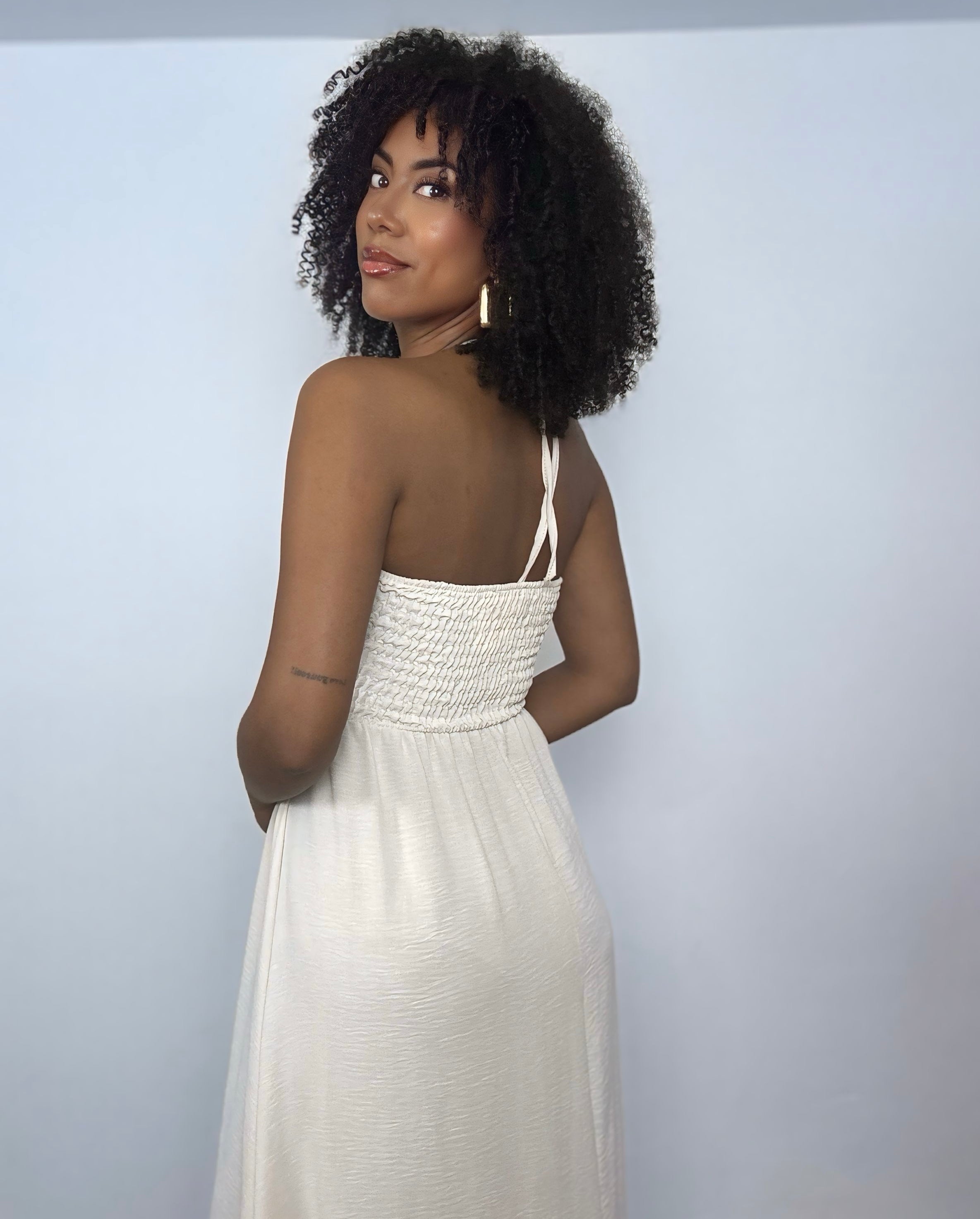 VESTIDO HUESO