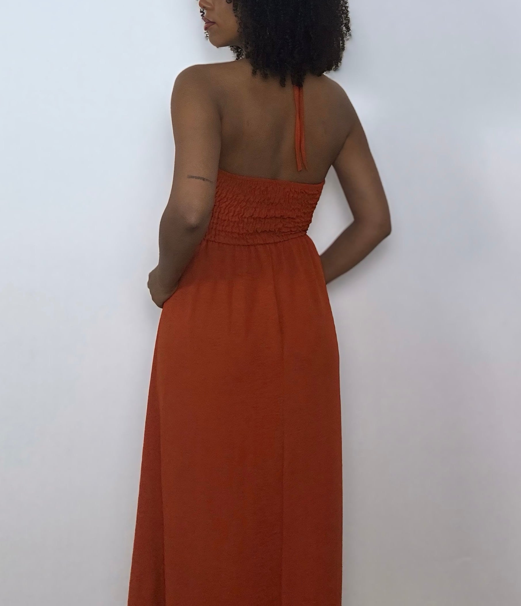 VESTIDO TEJA