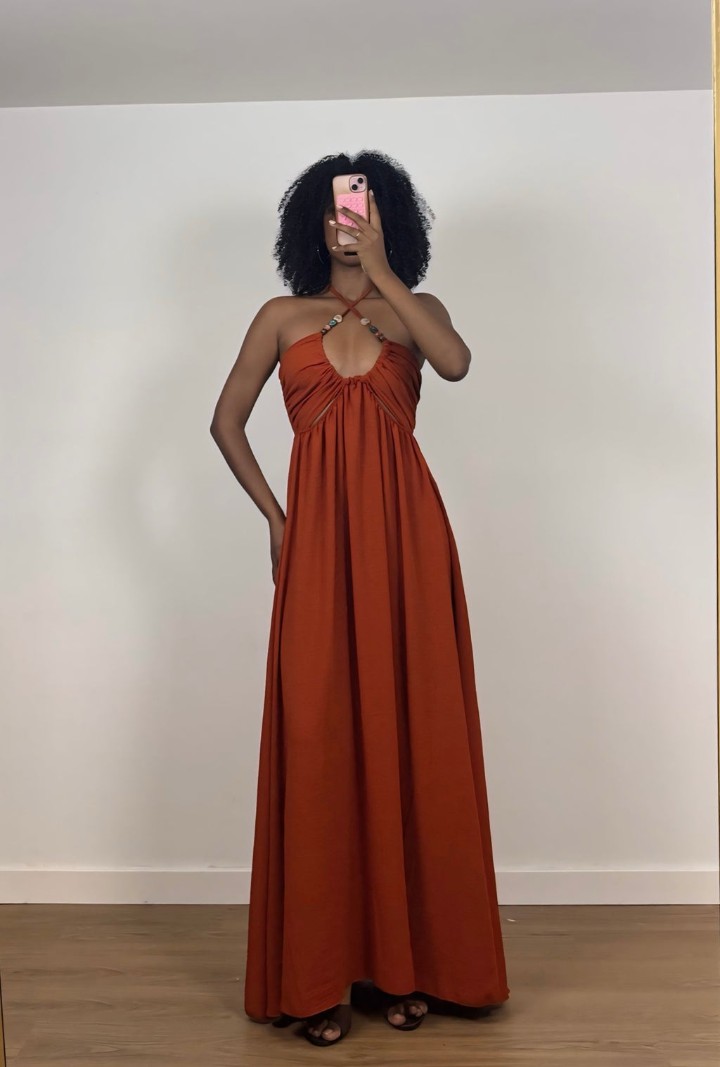 VESTIDO TEJA
