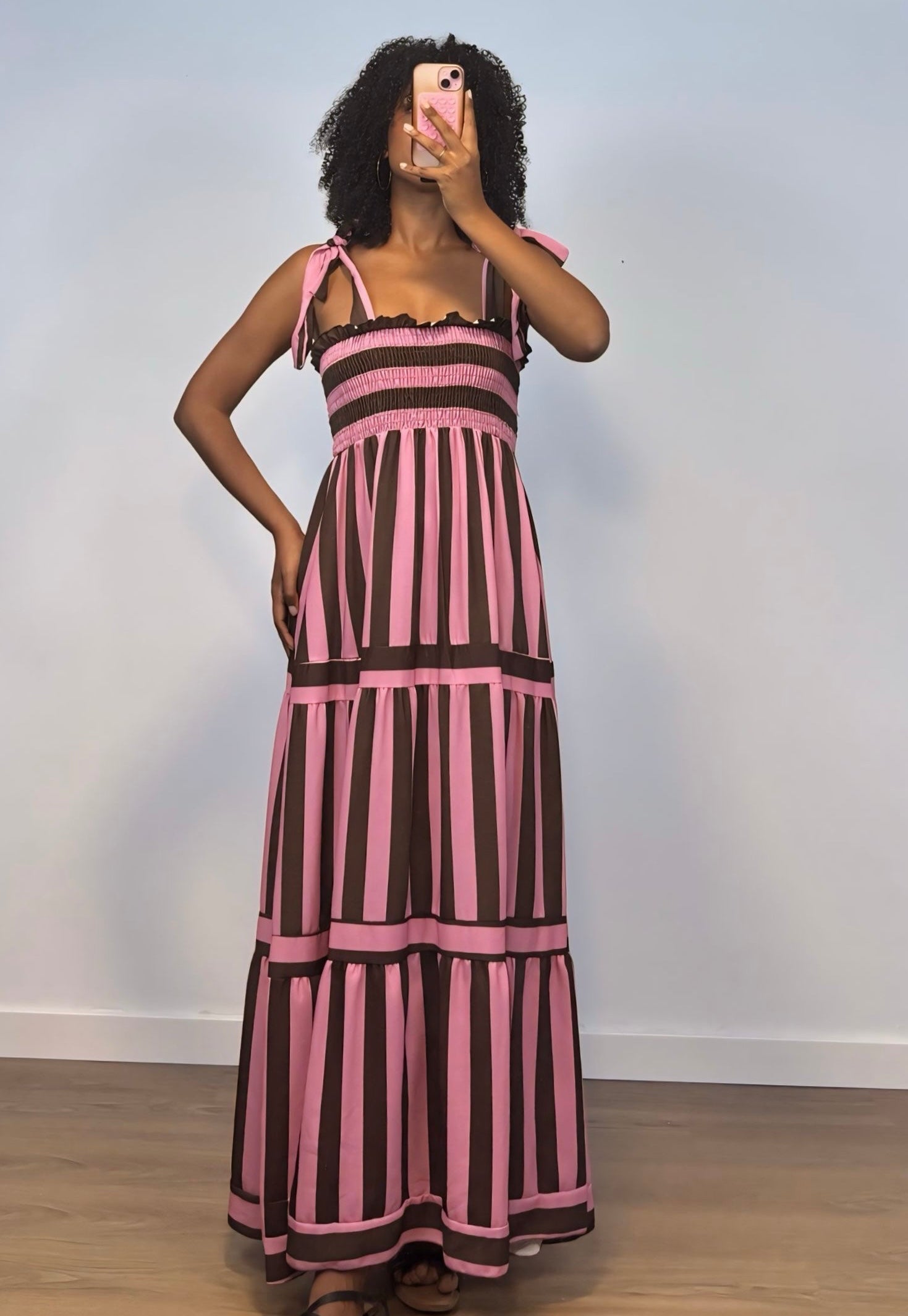 Vestido rayas fluido