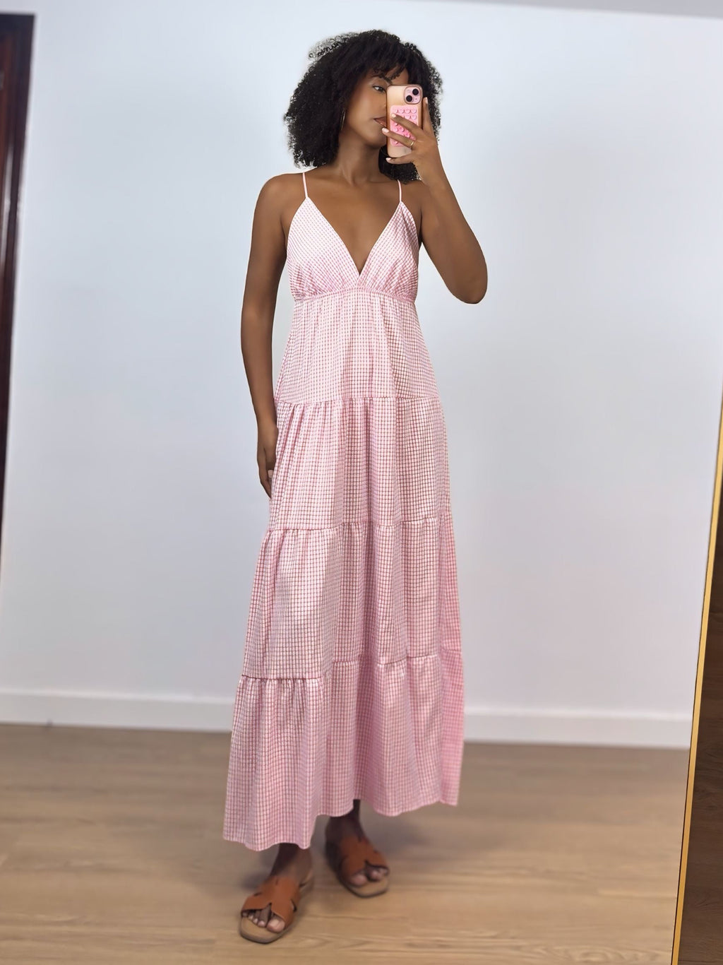 VESTIDO VICHY ROSA