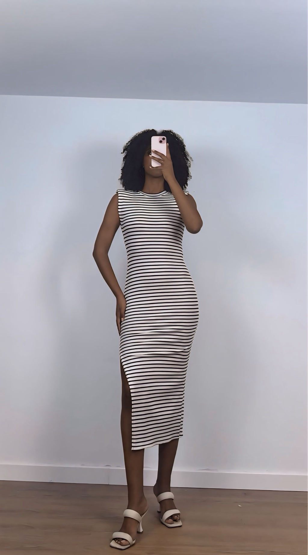 VESTIDO RAYAS AZUL