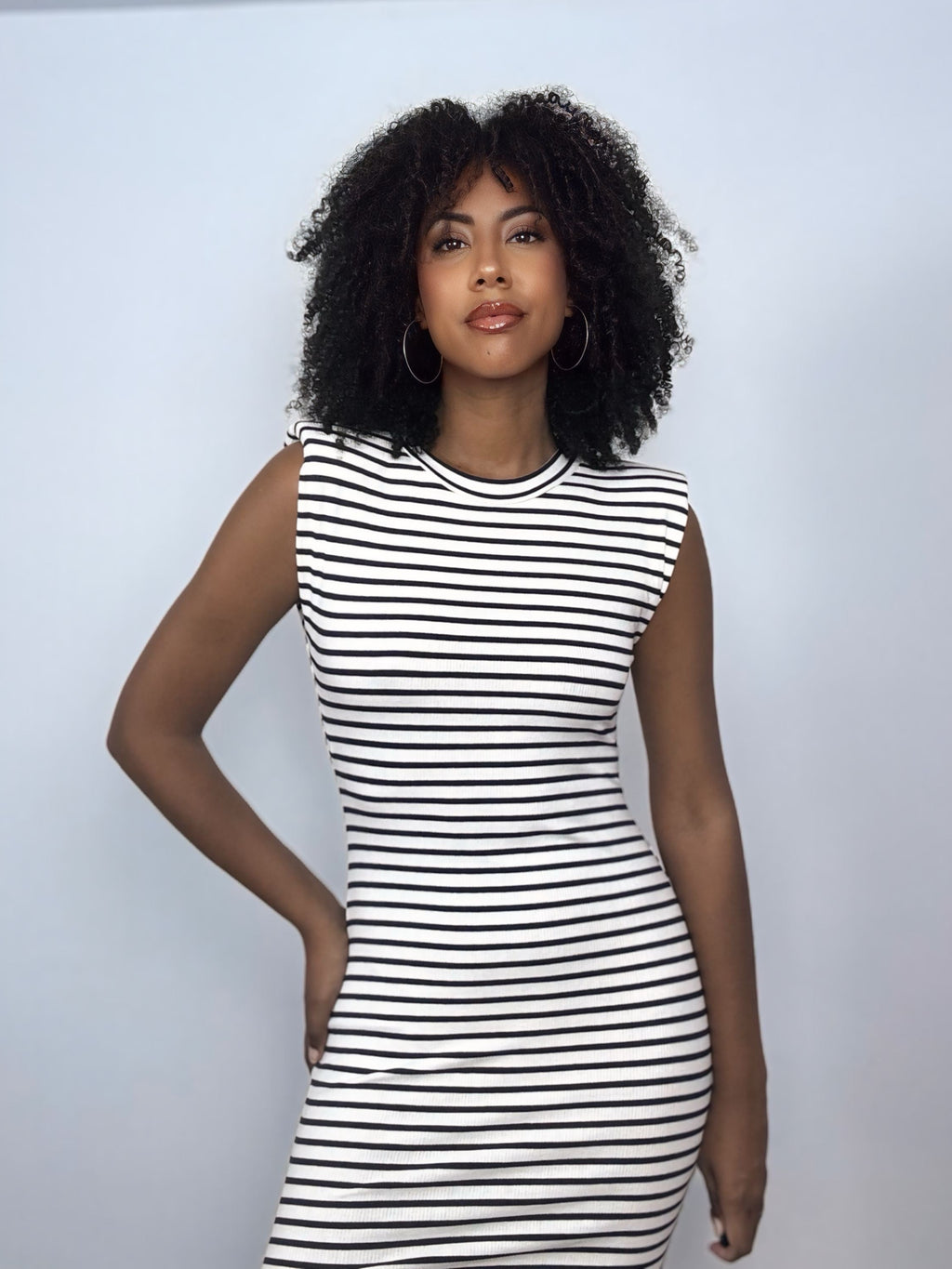 VESTIDO RAYAS AZUL