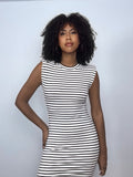 VESTIDO RAYAS AZUL