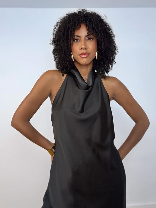 BLUSA ASIMÉTRICA NEGRA