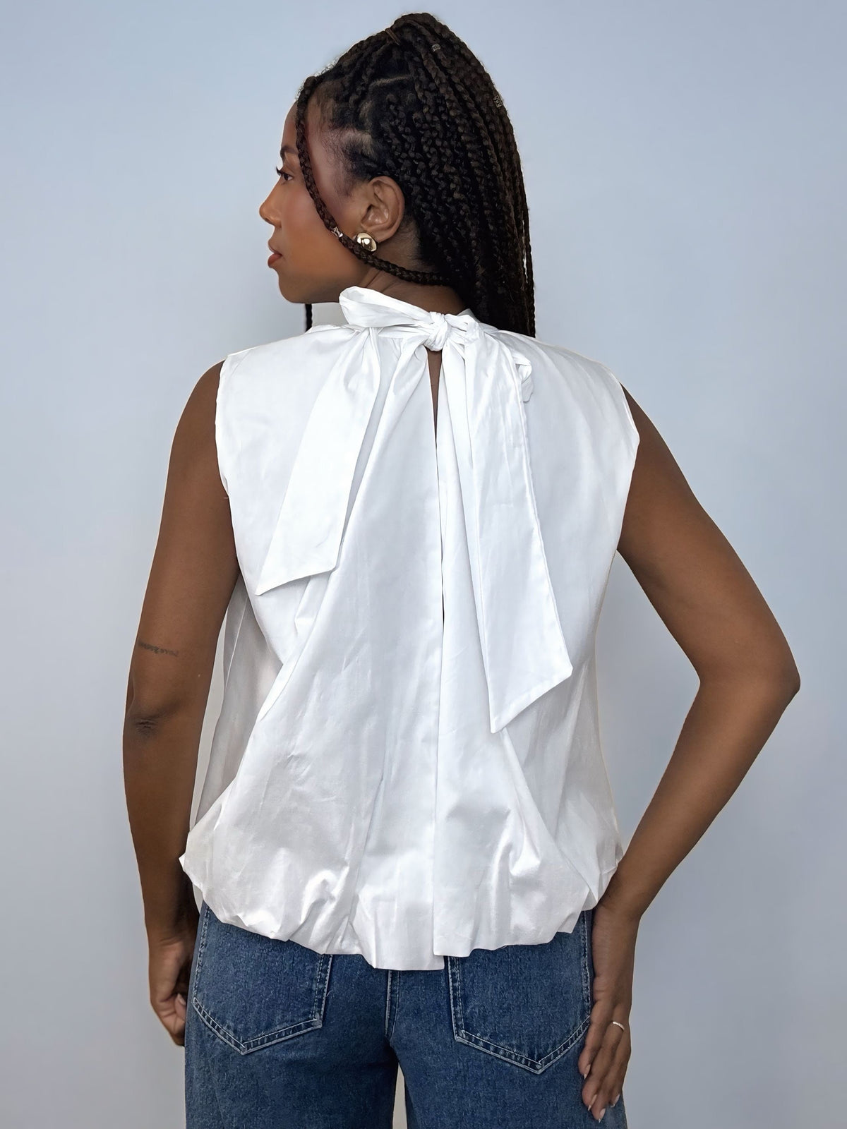 Camisa globo blanca