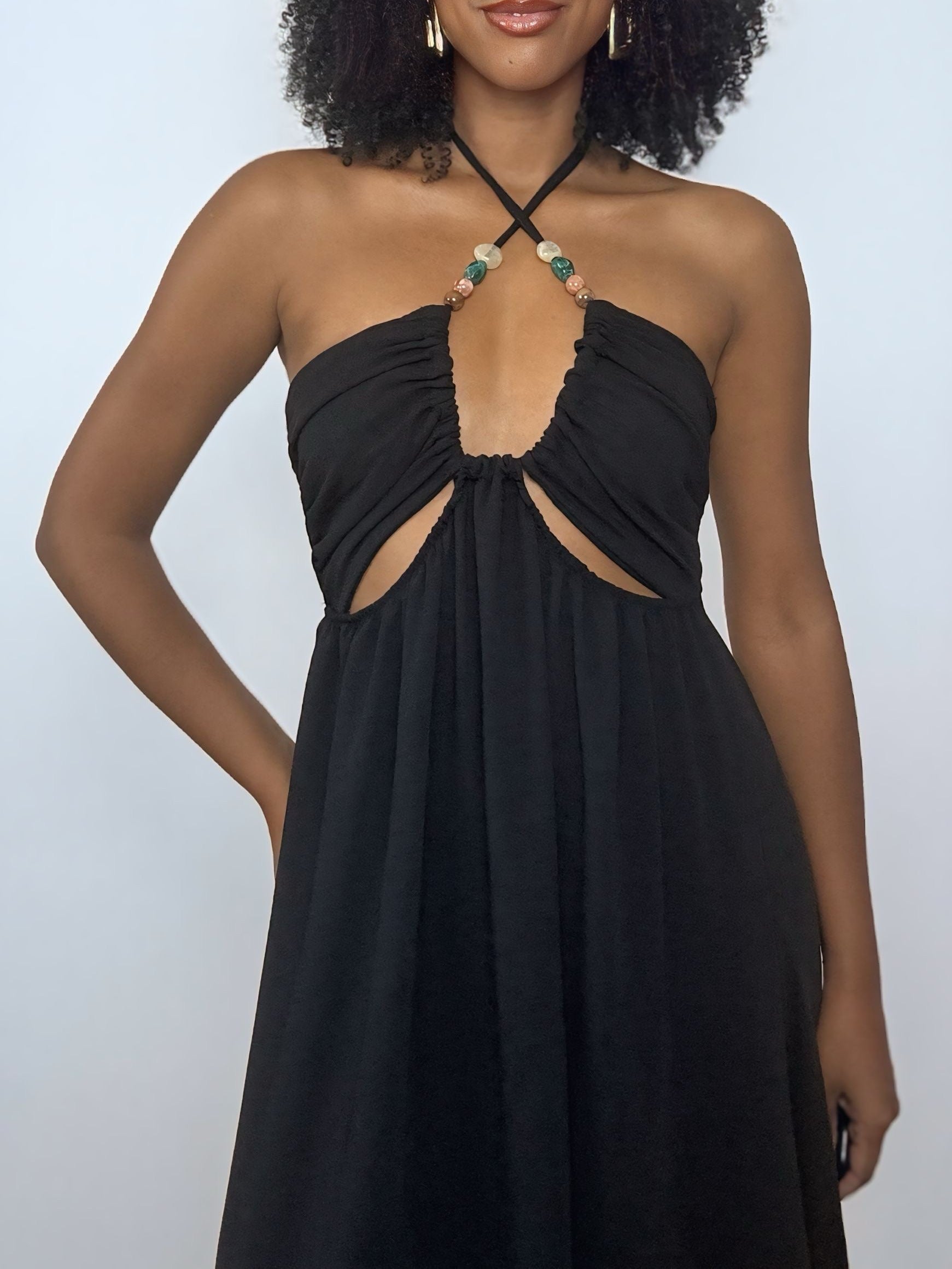 VESTIDO NEGRO FLUIDO