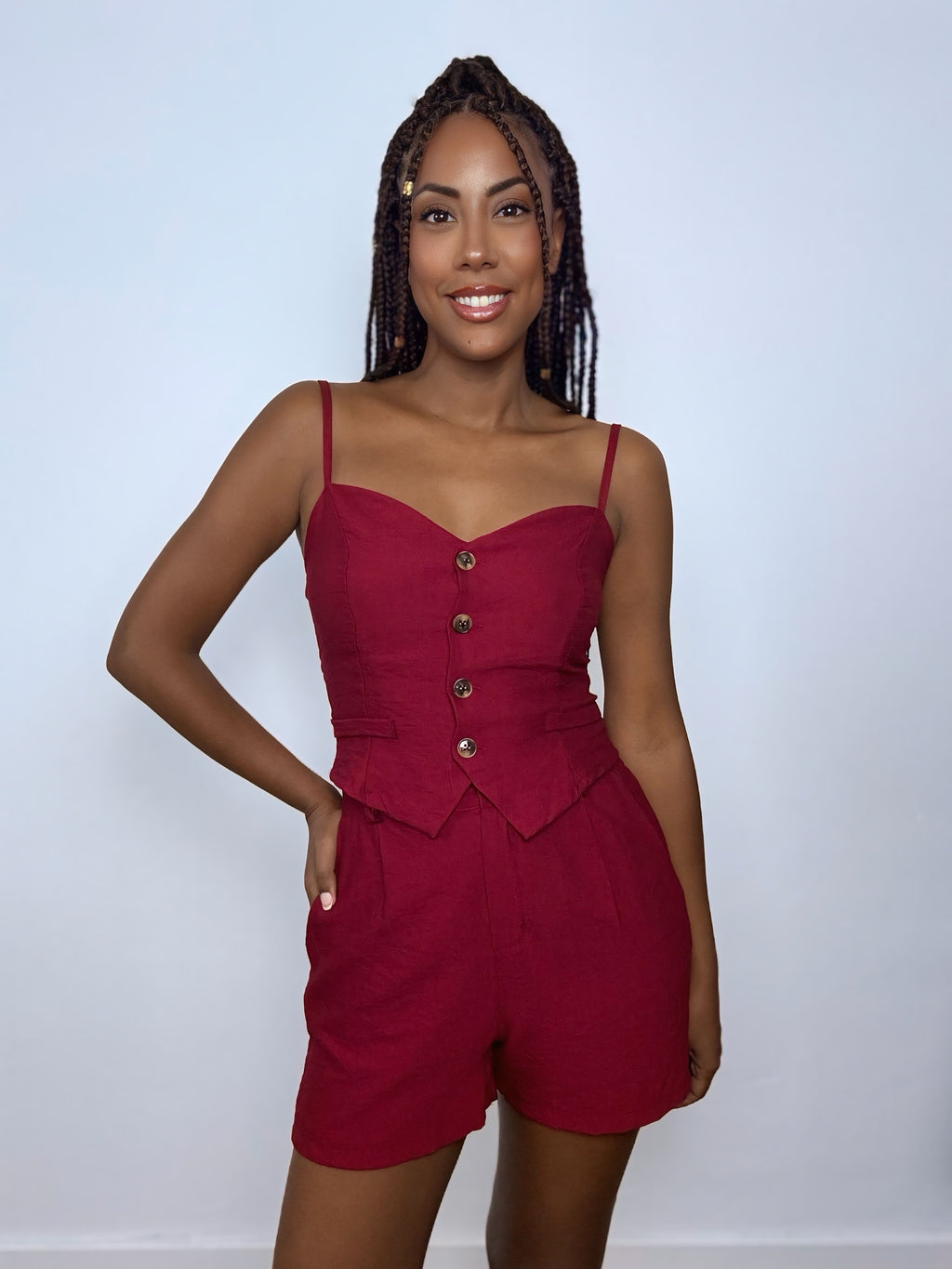 CONJUNTO CHALECO ROJO