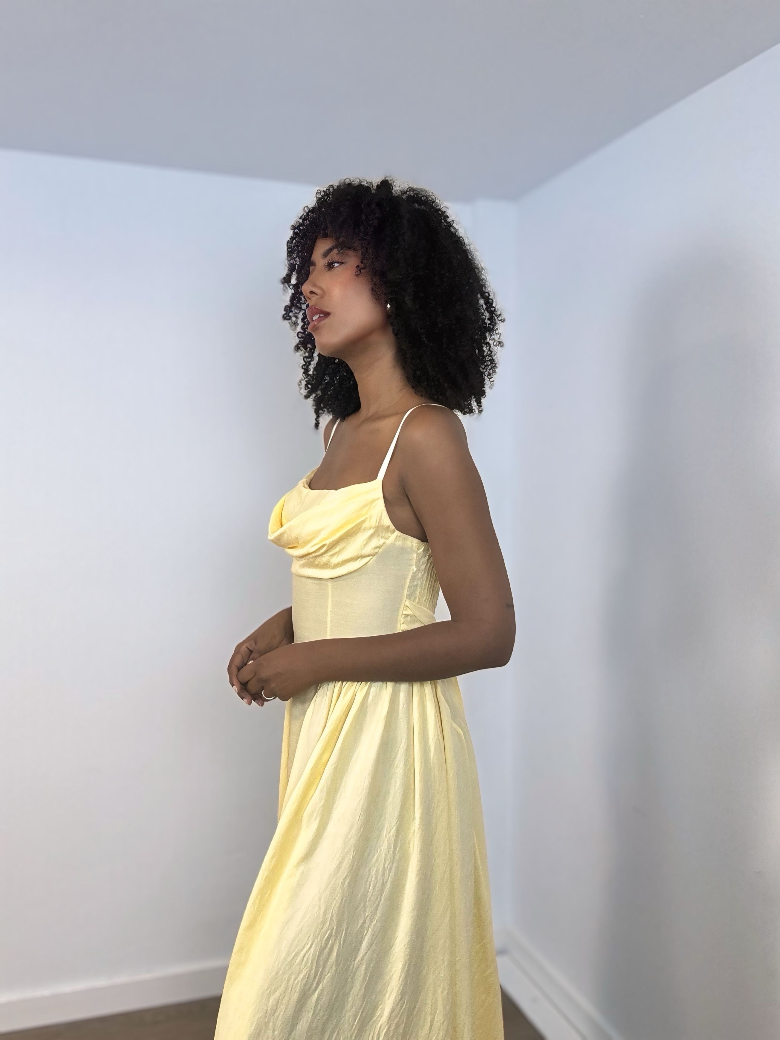 VESTIDO AMARILLO MANTEQUILLA