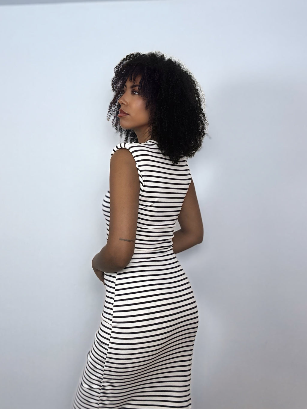VESTIDO RAYAS AZUL