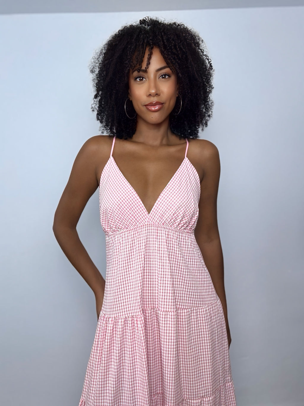 VESTIDO VICHY ROSA
