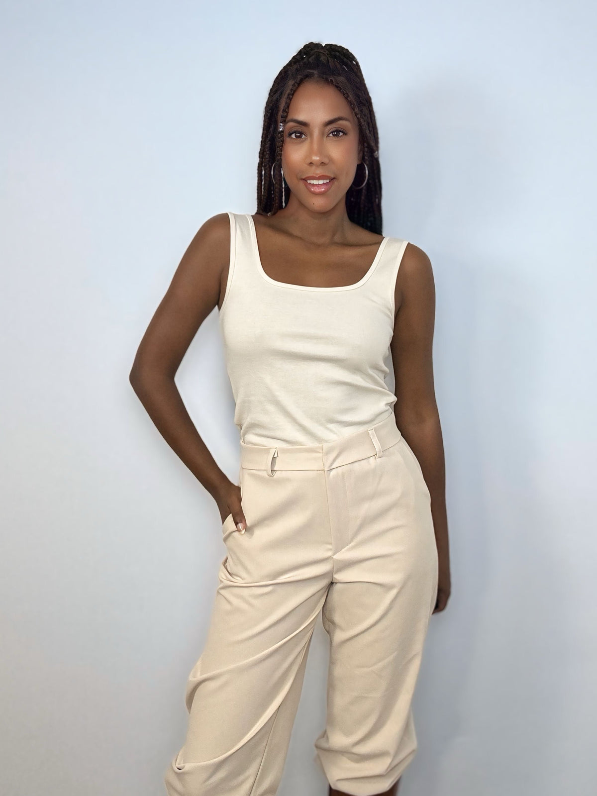 PANTALÓN BALLOON BEIGE