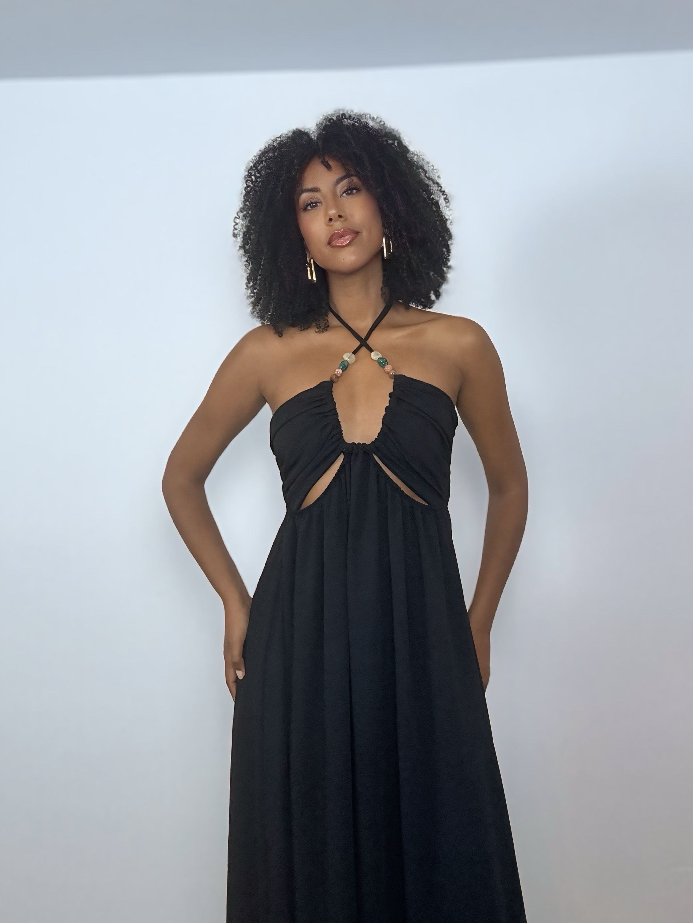 VESTIDO NEGRO FLUIDO