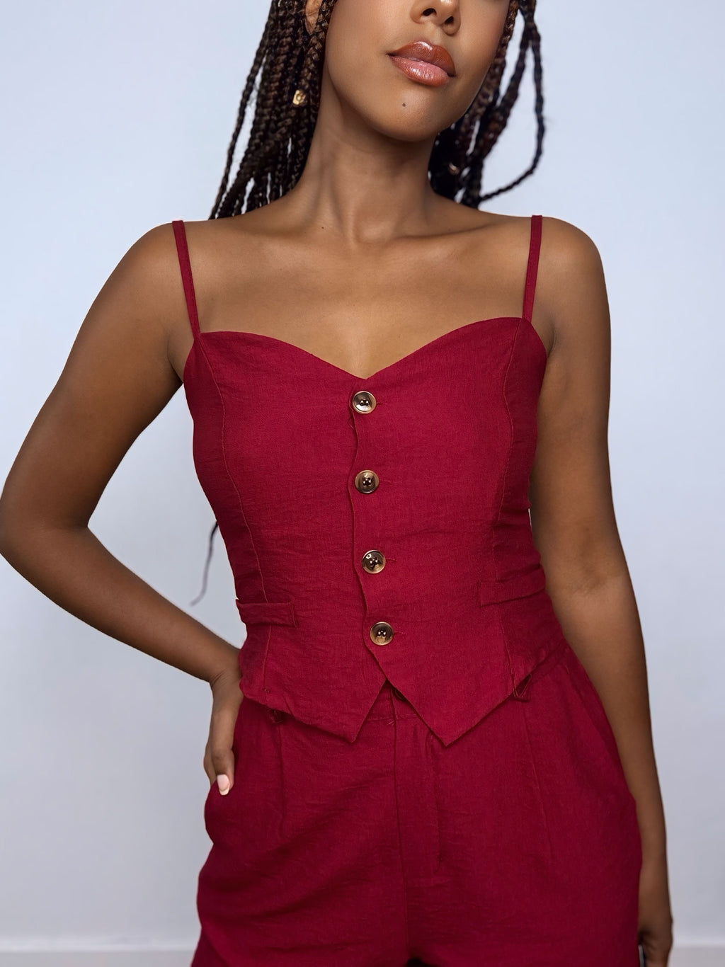 CONJUNTO CHALECO ROJO
