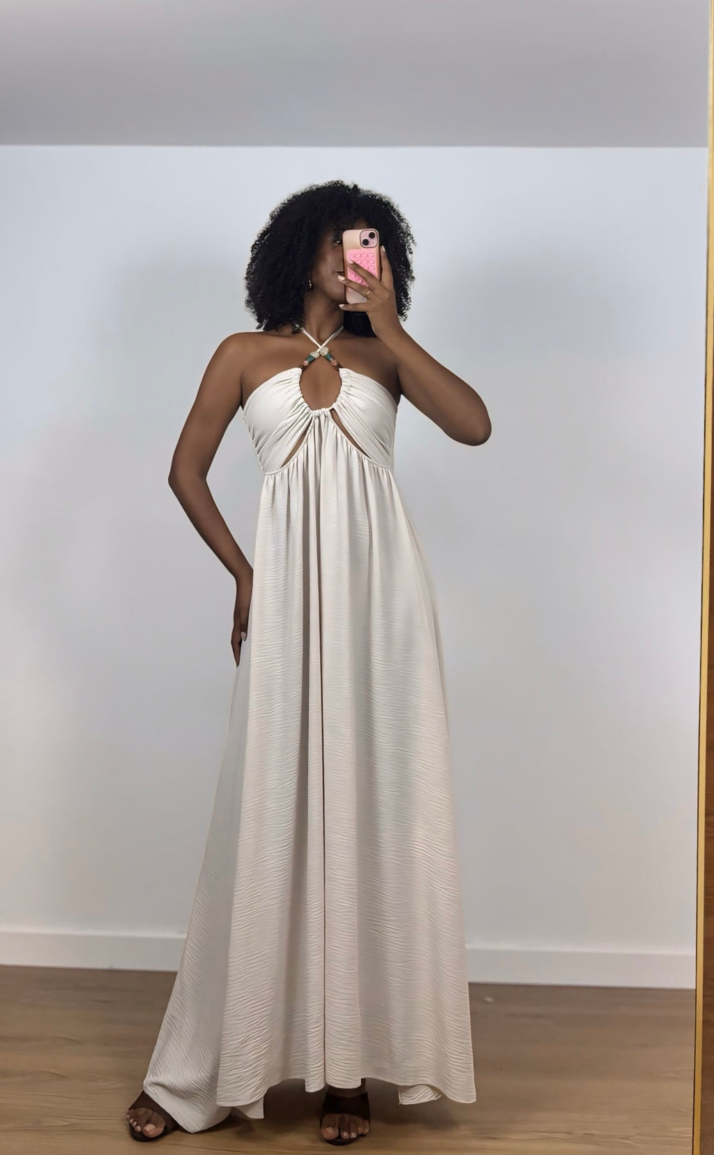 VESTIDO HUESO