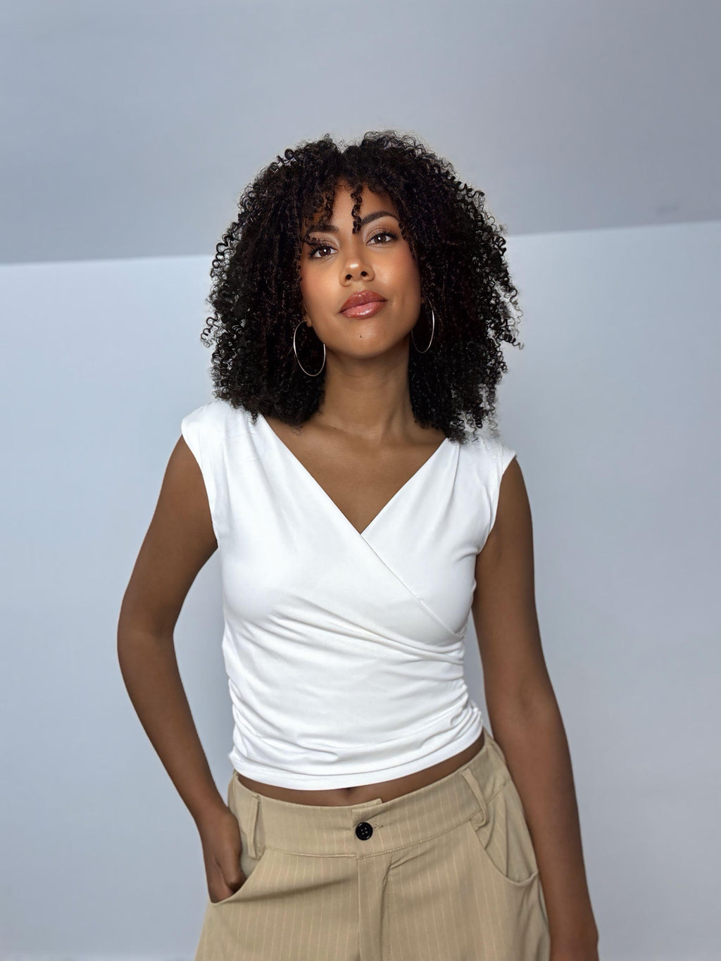 CAMISETA LICRA BLANCA