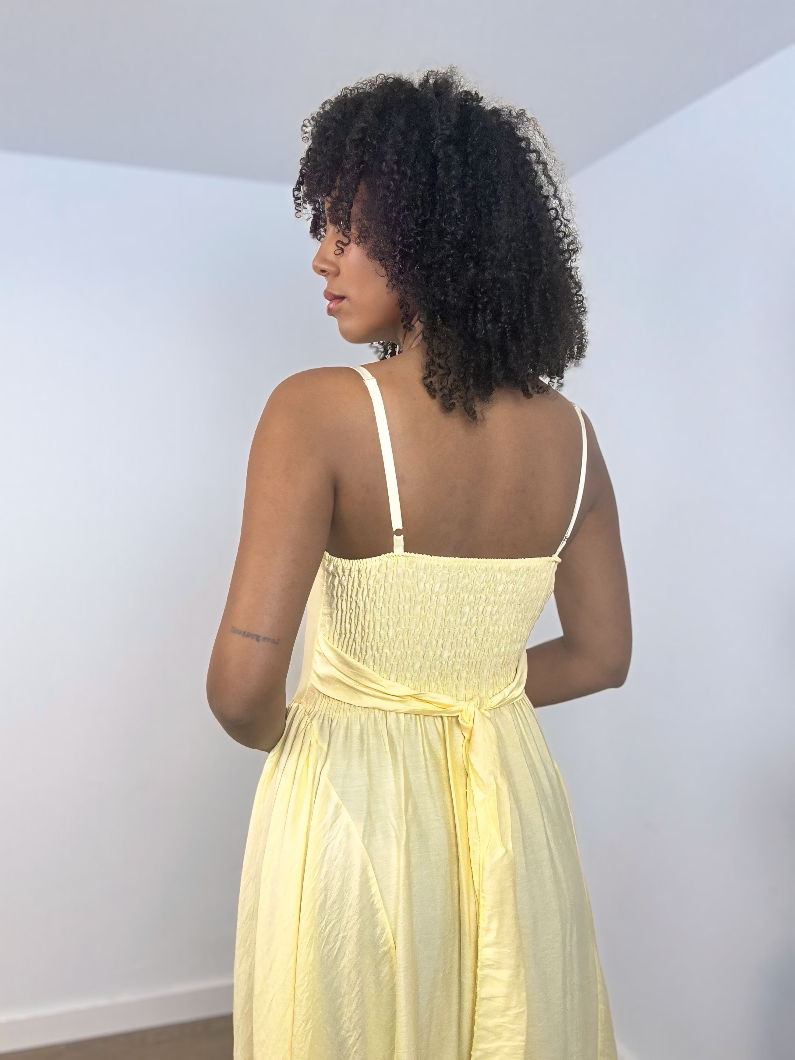 VESTIDO AMARILLO MANTEQUILLA