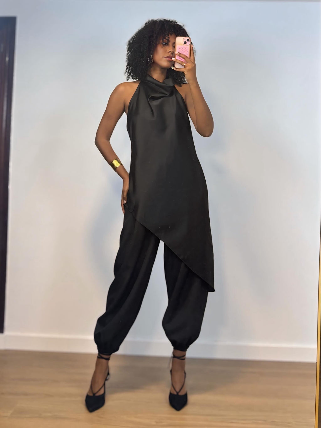 PANTALÓN GLOBO NEGRO