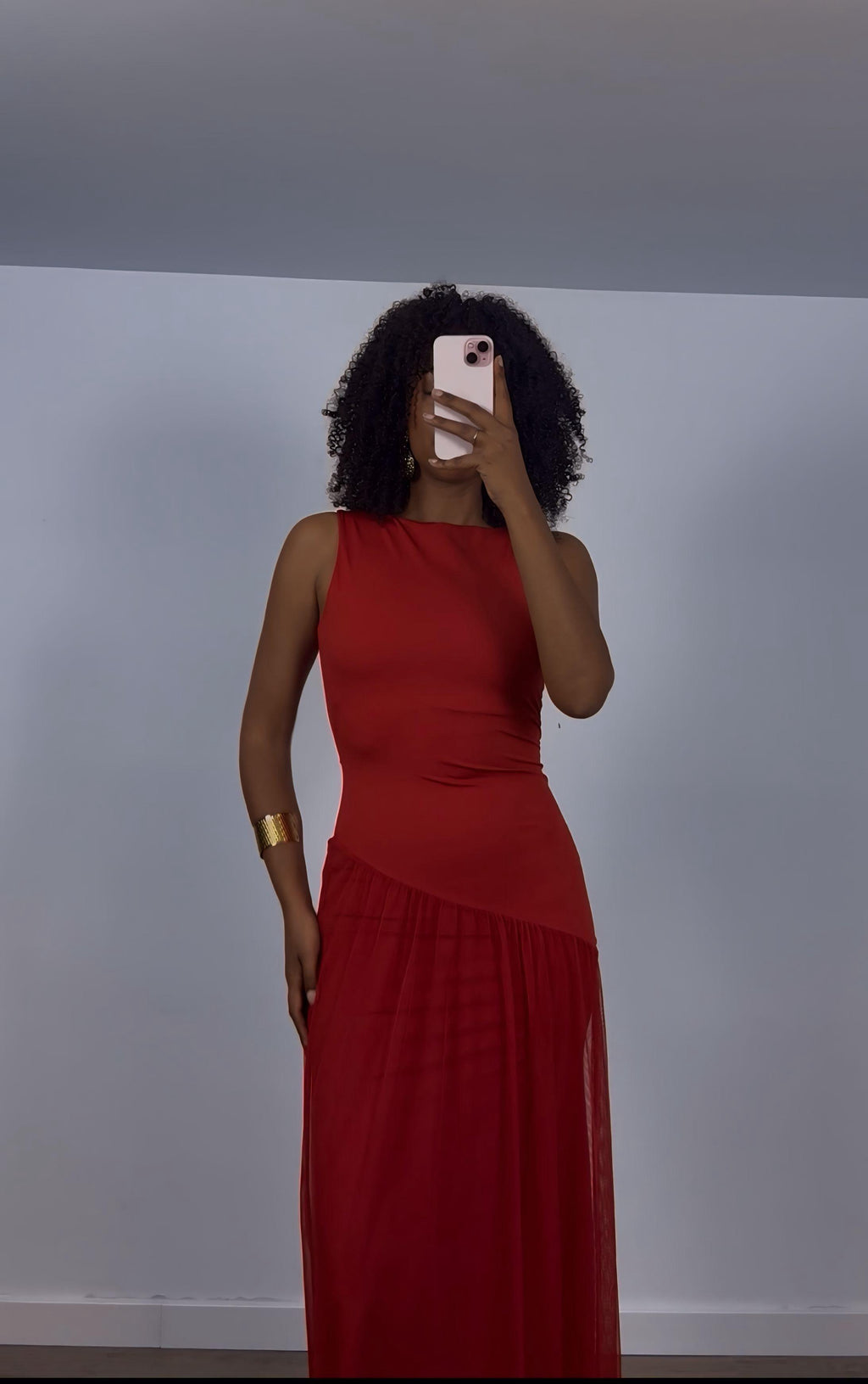 VESTIDO ROJO TUL